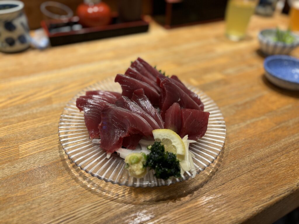 御前崎市の海鮮料理みはる カツオの刺身